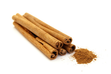 cinnamon sticks with grain