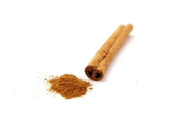 cinnamon stick with grain