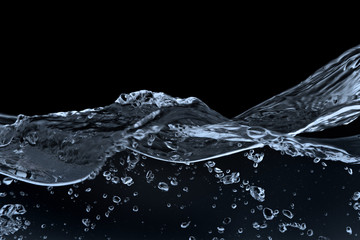 water isolated on black - 23531055