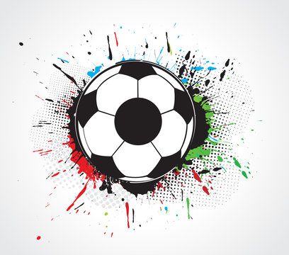 abstract grunge football