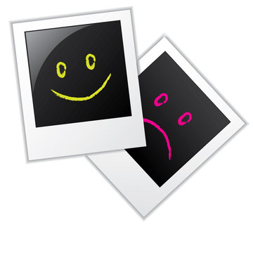 Photo frames with smileys