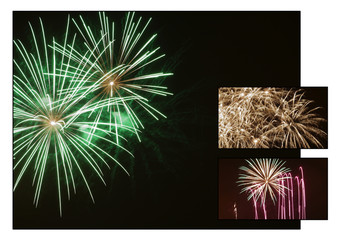 Montage feux d'artifices E