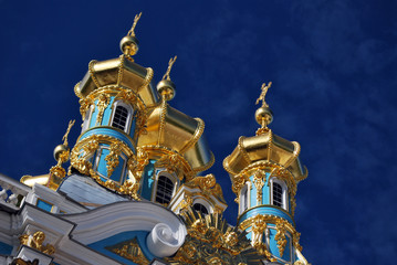 Les bulbes du Palais de Tsarskoye Selo
