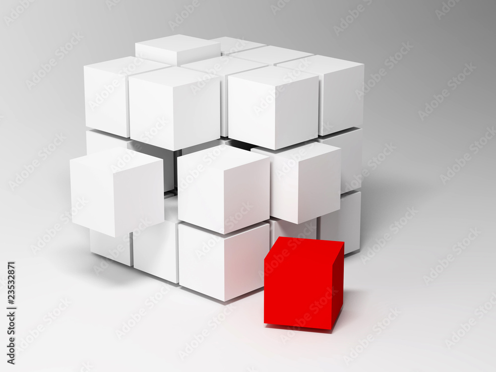 Poster cubes. abstract background