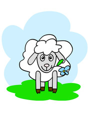 happy sheep