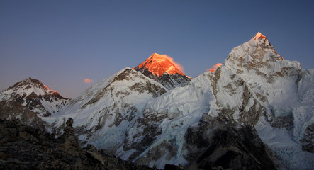 Sunset on Everest.