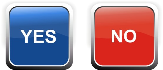 bouton yes et no