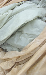 wrapped draped plastic industrial covers