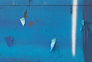 Ripped Paper on a Painted Wall