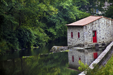 Fototapeta na wymiar House in the river