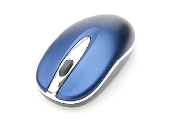 wireless computer mouse on white background