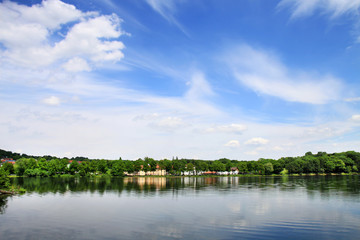 Fototapeta na wymiar Dorzecze wyrównanie Lake Mohne