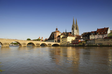 Hochwasserstand in Regensburg