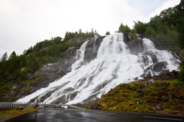 Norwegian waterfall