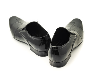 Black Men's leather shoes