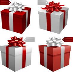 Vector gift boxes