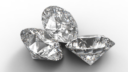 Group of Three large diamonds