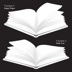 Buch in zwei Versionen (mit Clippfad)