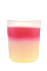 Delicious yoghurt isolated on white background