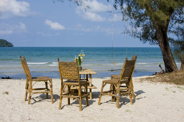 Beautiful tropical beach in Sihanouk Ville, Cambodia