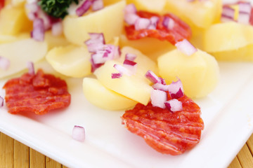 Kartoffelsalat mit Chorizo