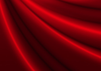 Red Silky Drapery