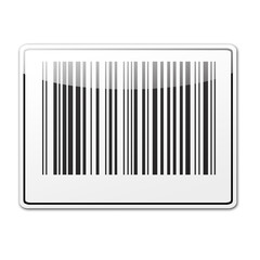 Pegatina codigo de barras sin texto