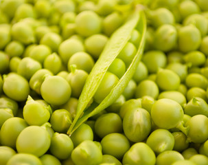Green peas pods