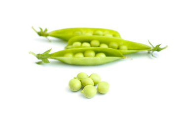 Green peas pods