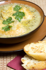 French leek soup