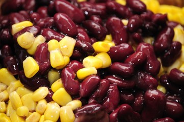 Beans and corn