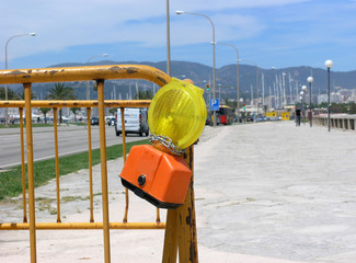 Straßenbaustelle
