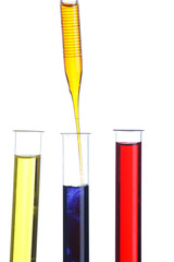 test tubes and dropper