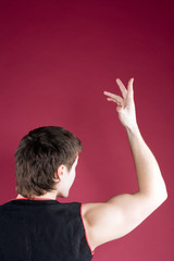 Young dark-haired guy shows up