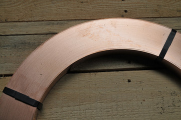 Kupferblech auf einem Coil