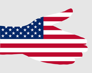 Hand reichen in Amerika