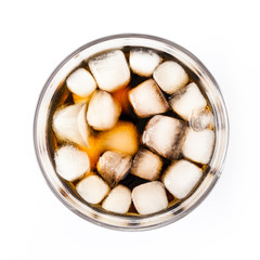 ice in cola drink
