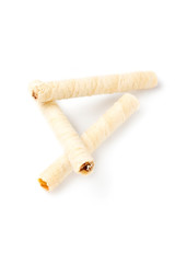 Wafers isolated on the white background