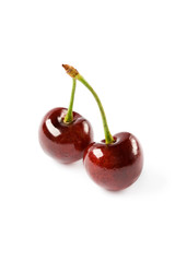 Cherry isolated on the white background