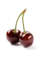 Cherry isolated on the white background