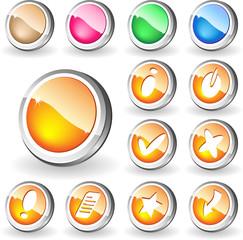 A brilliant set of buttons for site