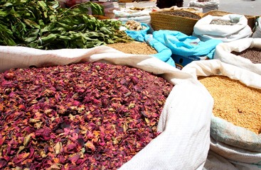Tunisie - Tataouine - Marché aux épices