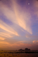 sonnenaufgang am meer, thailand