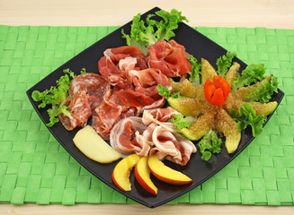 Tris di terra: Prosciutto, Salame, Pancetta