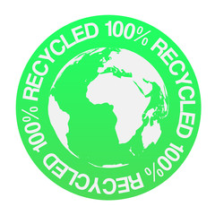 Recycled Product Sticker