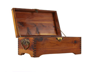 Old Cedar Chest Jewelry Box