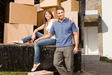 Couple moving to a new house