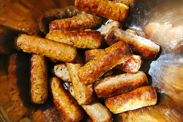 cooked chicken shish kebab