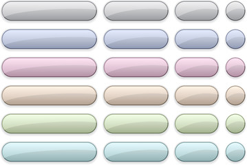 Web blank pale buttons.