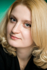 Naklejka premium Close-up of young woman .
